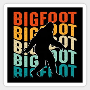 Retro Bigfoot Magnet